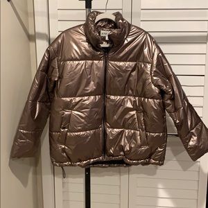 Target Metallic Puffer Jacket - Size Plus X (NWT)